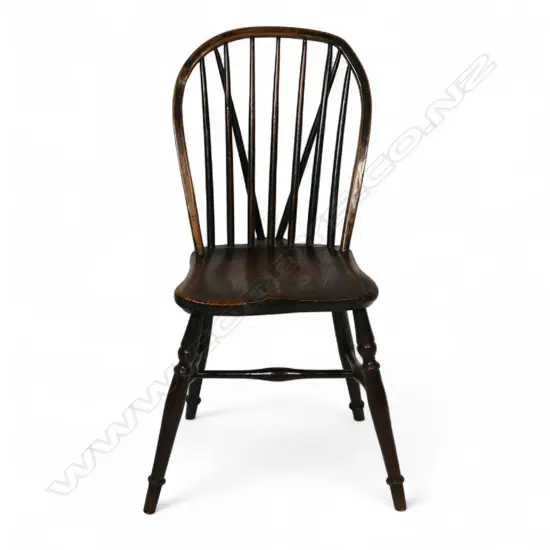 An c.1800 English elm, beech and ash Windsor chair,